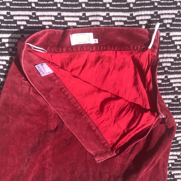 vtg velvet hi waist skirt - Picture 5 of 12